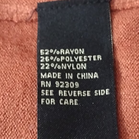 DG2 by Diane Gilman: Turtleneck Sweater, Size 3X, Clay Rust - Picture 8 of 8